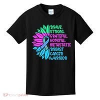 Funny Metastatic Breast Cancer Awareness Care Warrior Kids T-Shirt thumb 0