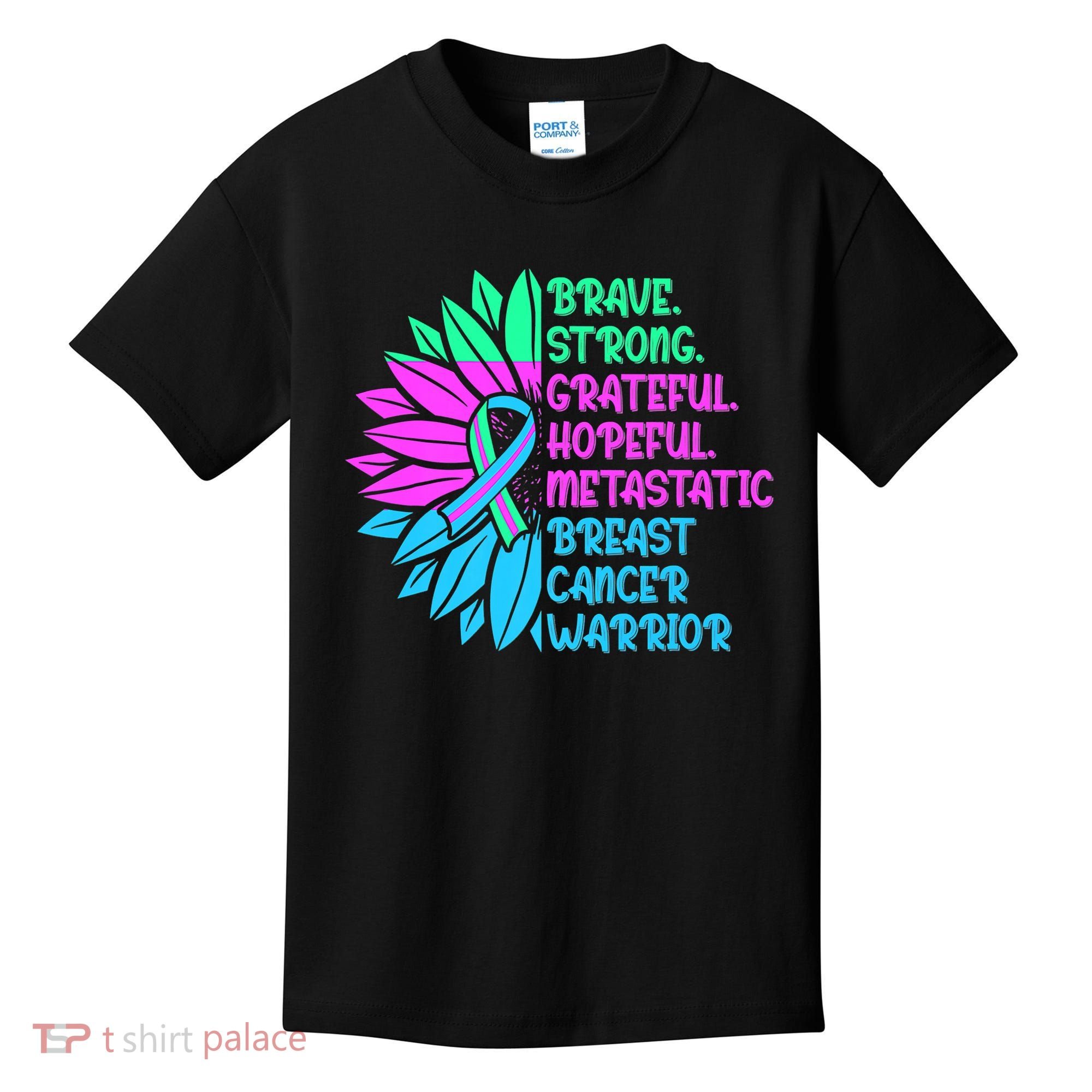 Funny Metastatic Breast Cancer Awareness Care Warrior Kids T-Shirt