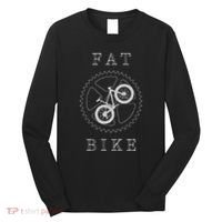 Fat Mountain Bike Bicycle Mtb Cyclist Gift Long Sleeve Shirt thumb 0