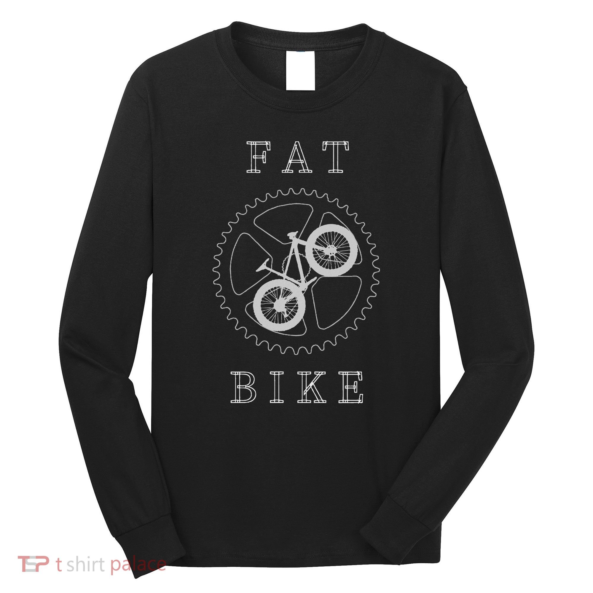 Fat Mountain Bike Bicycle Mtb Cyclist Gift Long Sleeve Shirt