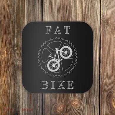 Fat Mountain Bike Bicycle Mtb Cyclist Gift Coaster