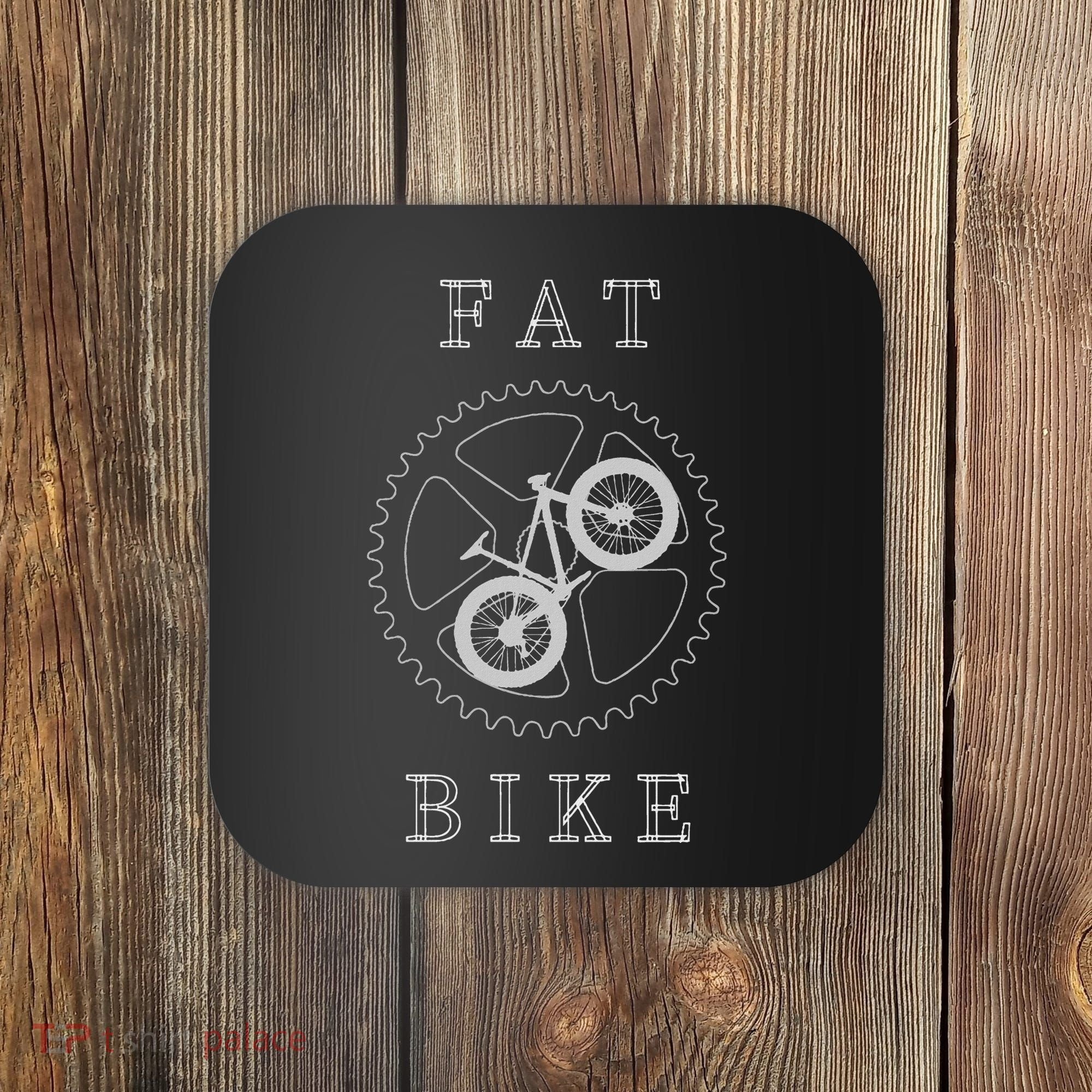 Fat Mountain Bike Bicycle Mtb Cyclist Gift Coaster
