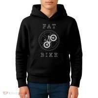 Fat Mountain Bike Bicycle Mtb Cyclist Gift Kids Hoodie thumb 4