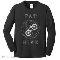 Fat Mountain Bike Bicycle Mtb Cyclist Gift Kids Long Sleeve Shirt thumb 0
