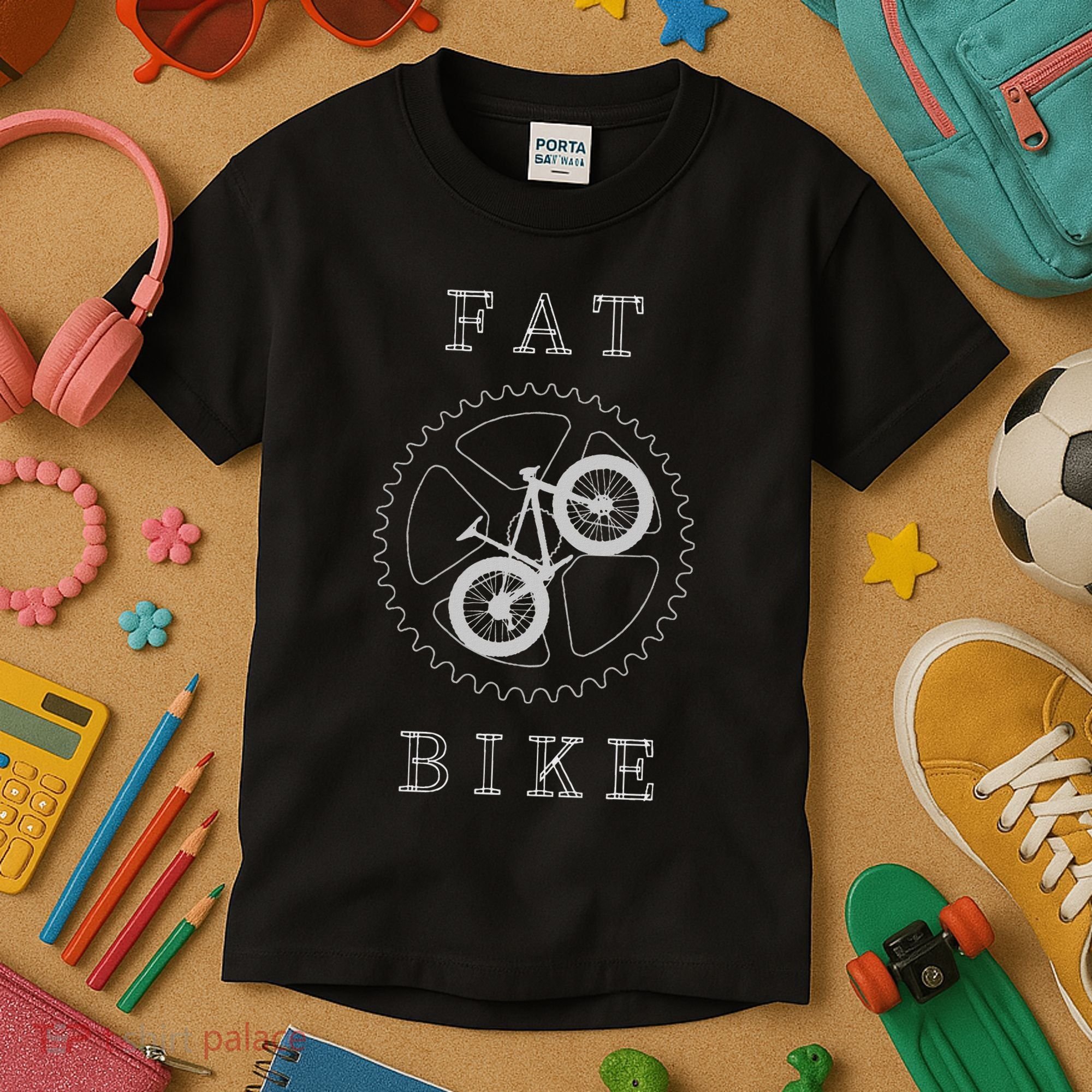 Fat Mountain Bike Bicycle Mtb Cyclist Gift Kids T-Shirt
