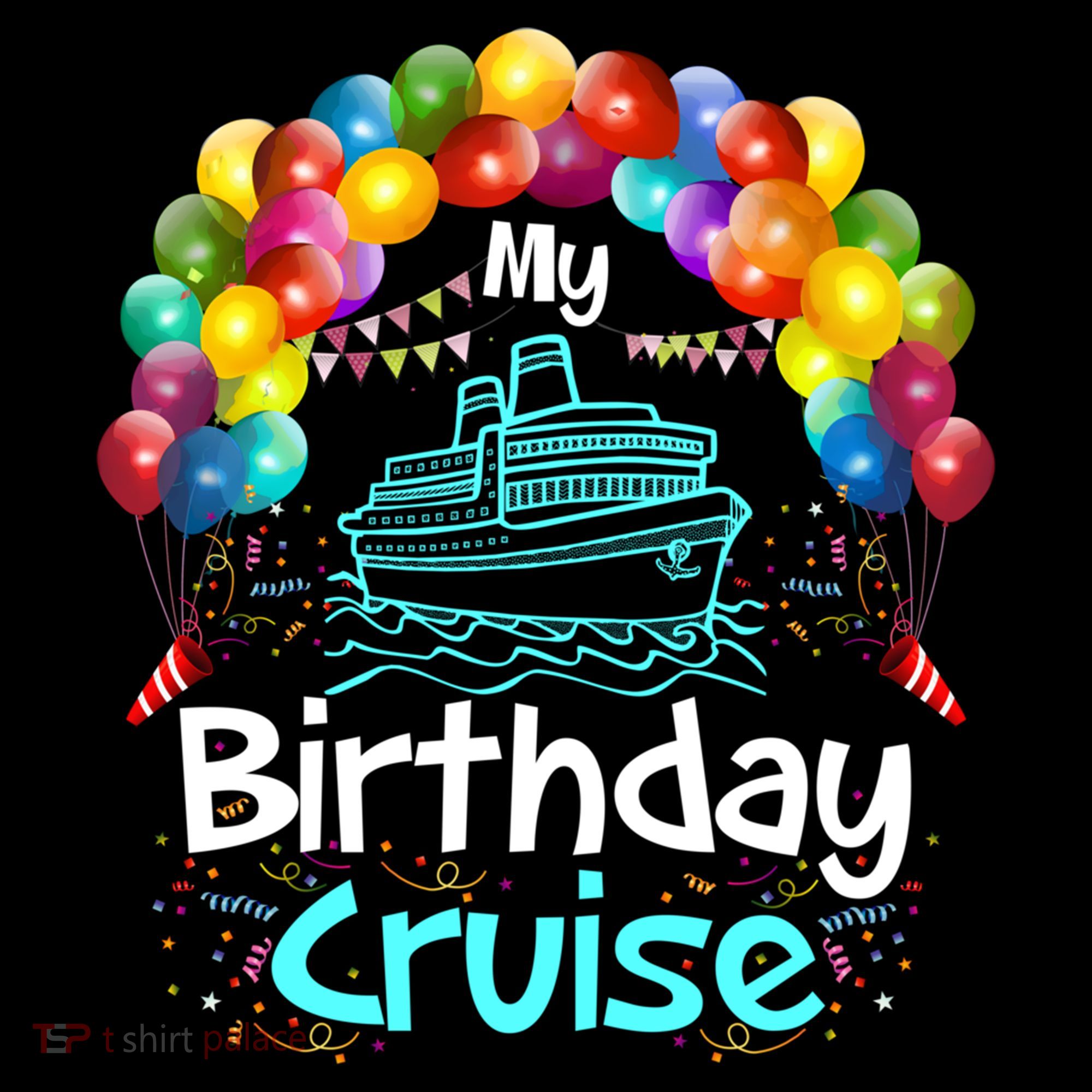 Festive My Birthday Cruise Ship Party And Gift Coffee Mug
