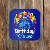 Festive My Birthday Cruise Ship Party And Gift Coaster thumb 0