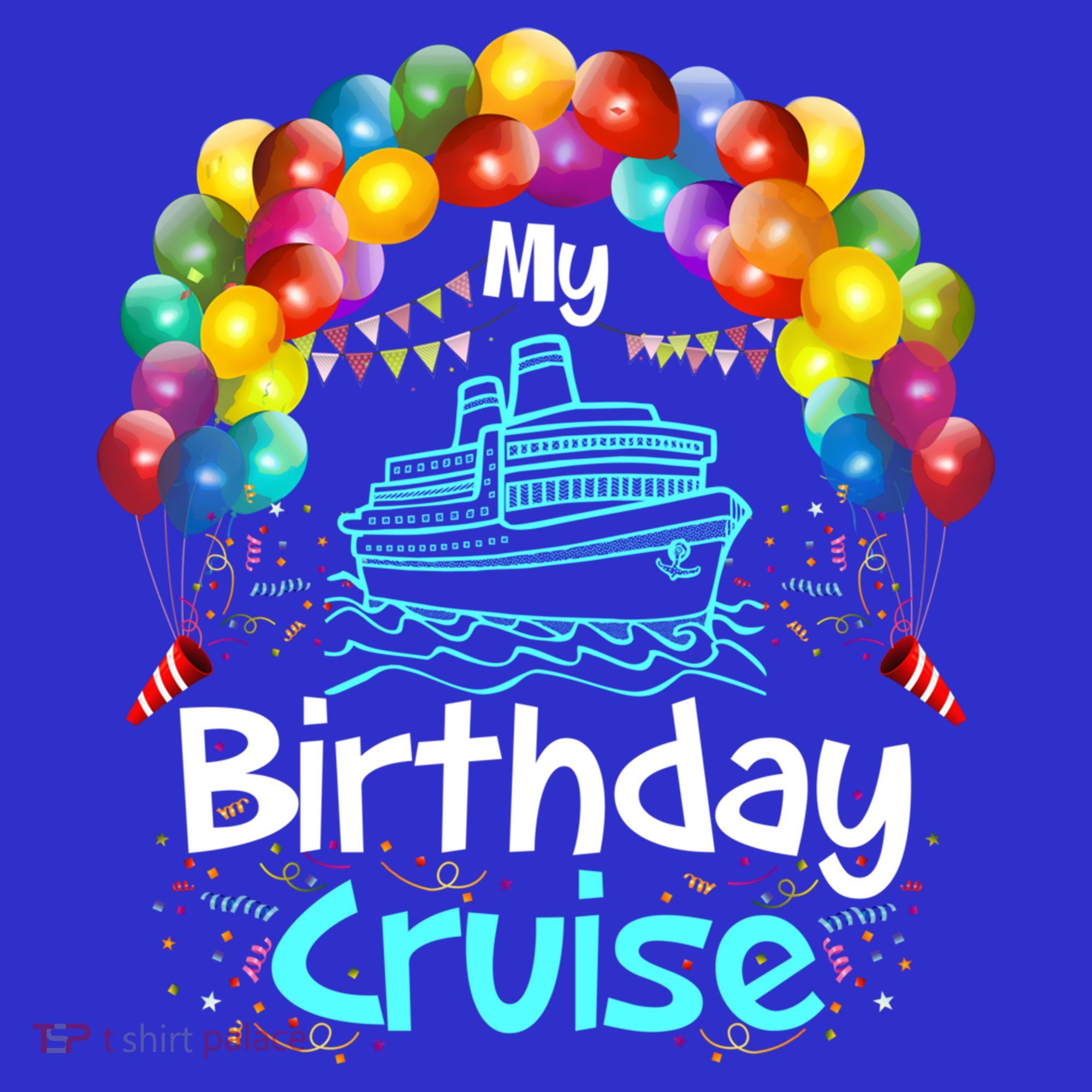 Festive My Birthday Cruise Ship Party And Gift Mousepad