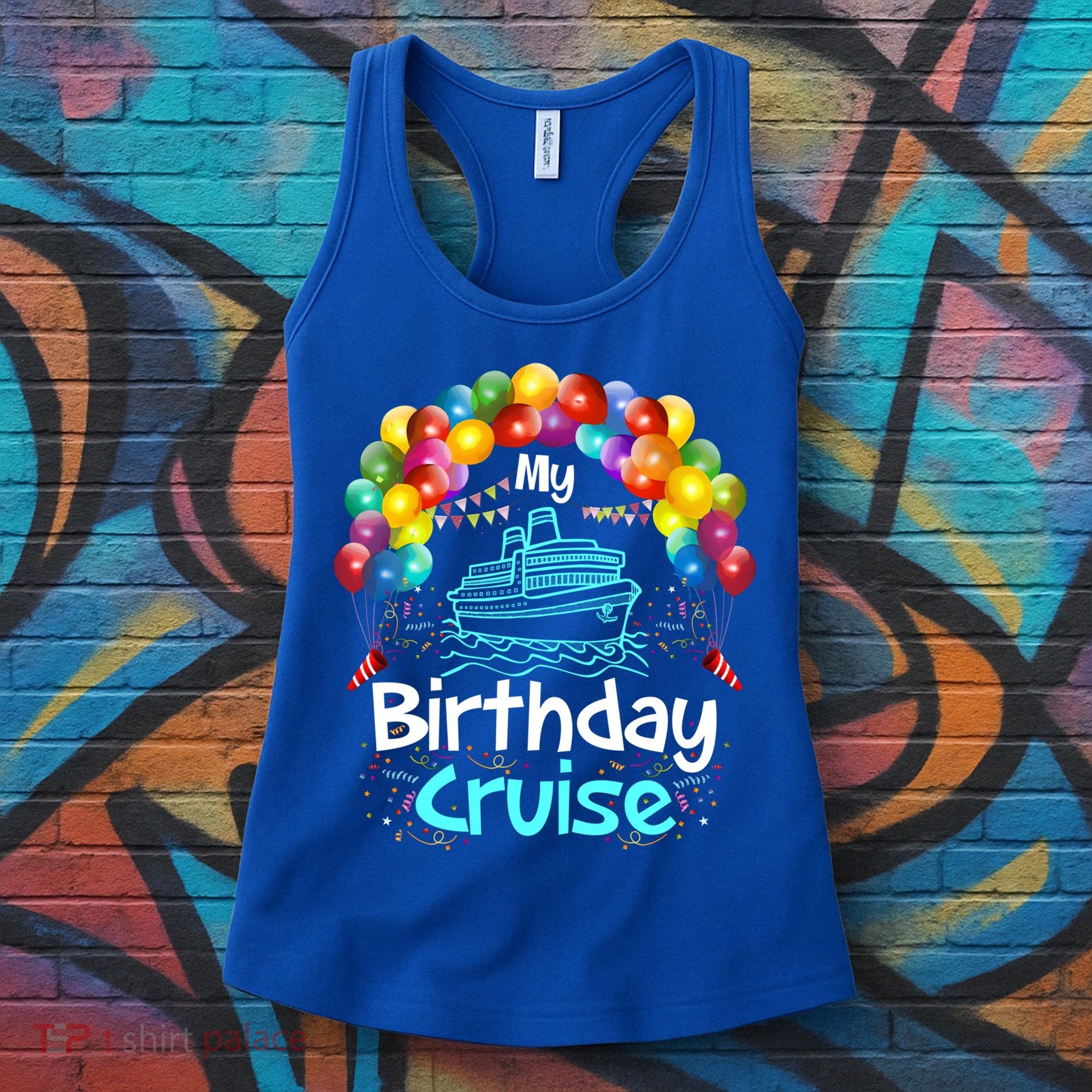 Festive My Birthday Cruise Ship Party And Gift Women's Tank Top