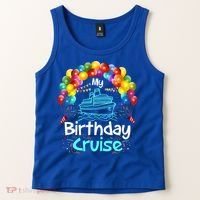 Festive My Birthday Cruise Ship Party And Gift Tank Top thumb 2