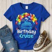 Festive My Birthday Cruise Ship Party And Gift Women's T-Shirt thumb 3