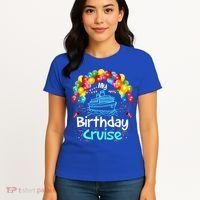 Festive My Birthday Cruise Ship Party And Gift Women's T-Shirt thumb 4
