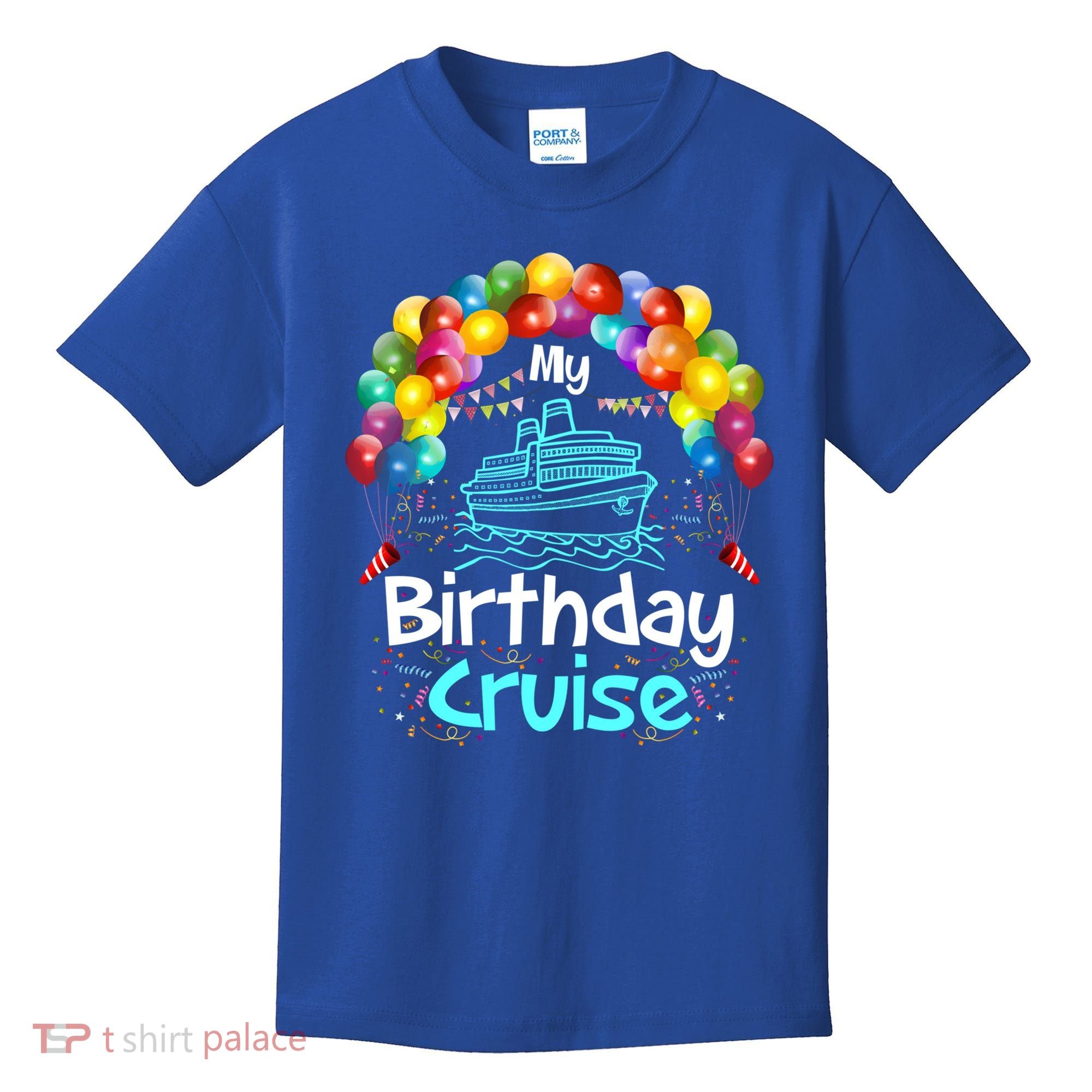 Festive My Birthday Cruise Ship Party And Gift Kids T-Shirt