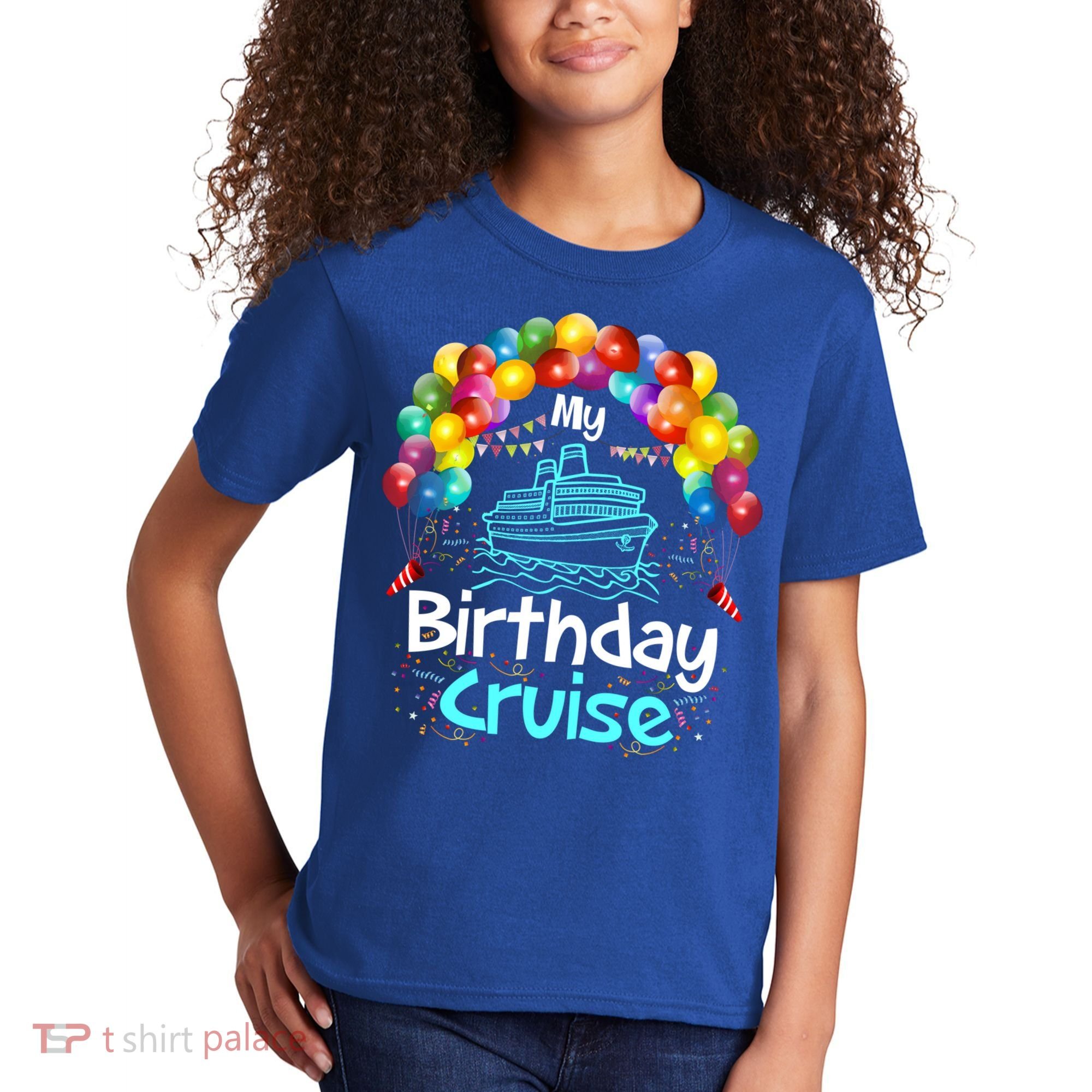 Festive My Birthday Cruise Ship Party And Gift Kids T-Shirt