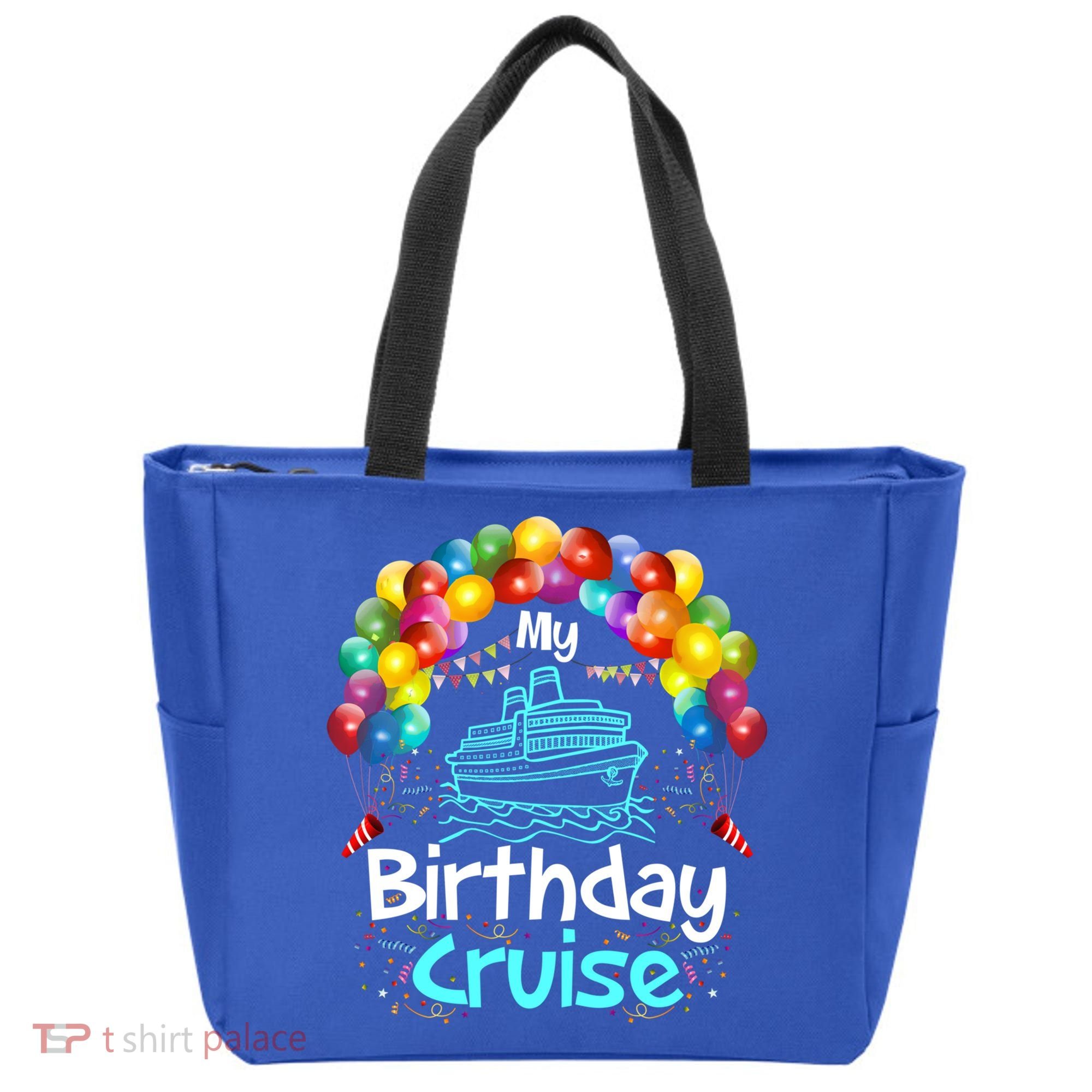 Festive My Birthday Cruise Ship Party And Gift Tote Bag