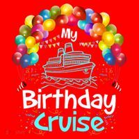 Festive My Birthday Cruise Ship Party And Gift Santa Hat thumb 1