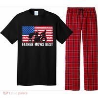 Father Mows Best Lawn Care Dad Mowing Patriotic FatherS Day Pajama Set thumb 0