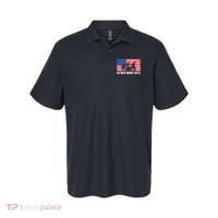 Father Mows Best Lawn Care Dad Mowing Patriotic FatherS Day Polo thumb 0