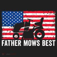 Father Mows Best Lawn Care Dad Mowing Patriotic FatherS Day Tumbler thumb 3