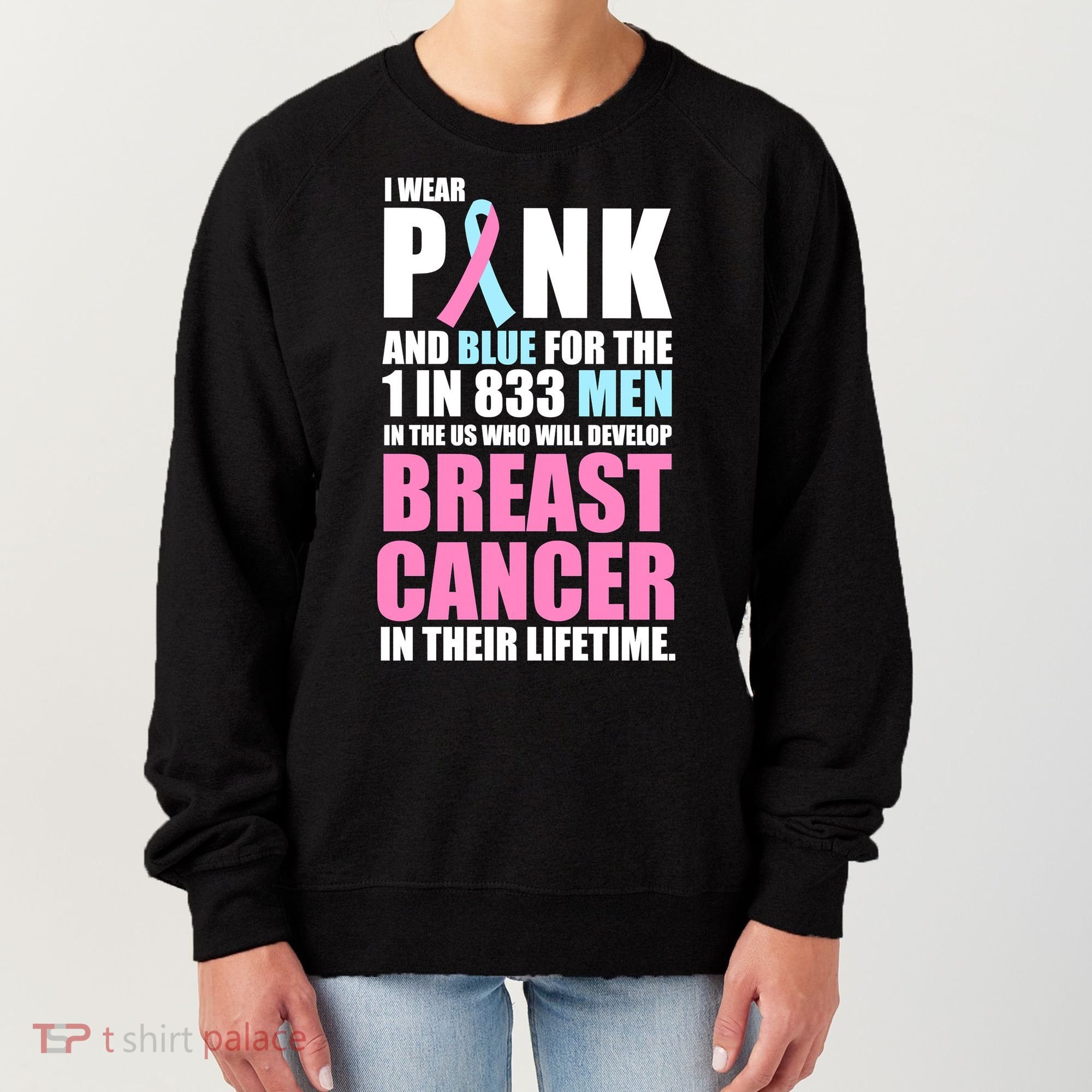 Fundraiser Male Breast Cancer Awareness Women's Sweatshirt