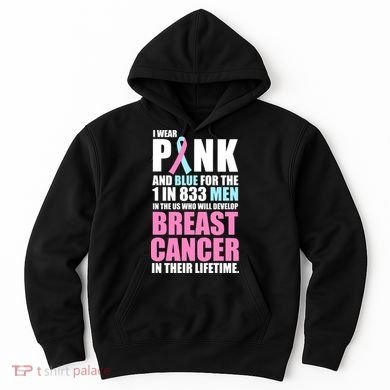 Fundraiser Male Breast Cancer Awareness Hoodie