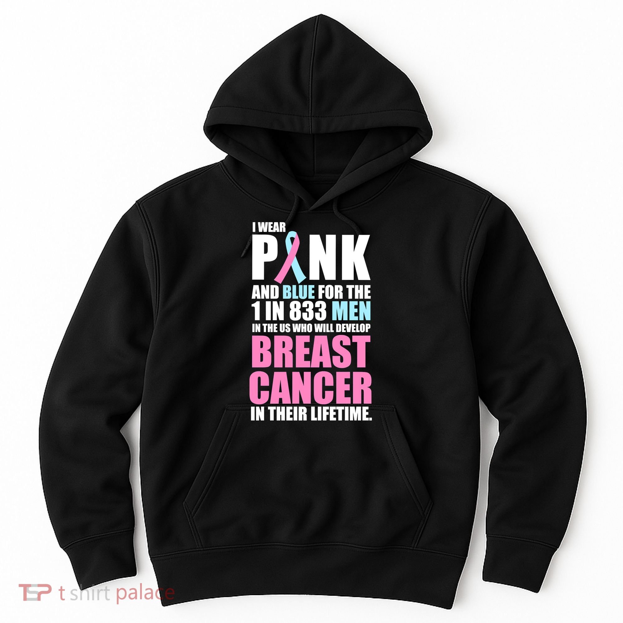 Fundraiser Male Breast Cancer Awareness Hoodie