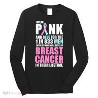 Fundraiser Male Breast Cancer Awareness Long Sleeve Shirt thumb 0