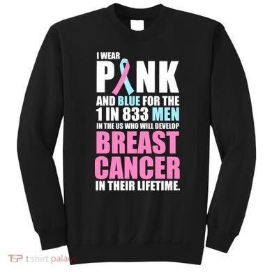 Fundraiser Male Breast Cancer Awareness Sweatshirt
