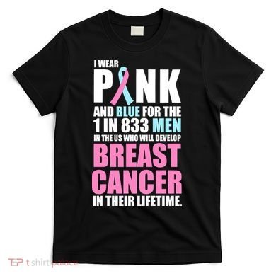 Fundraiser Male Breast Cancer Awareness T-Shirt