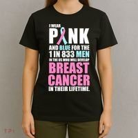 Fundraiser Male Breast Cancer Awareness T-Shirt thumb 4