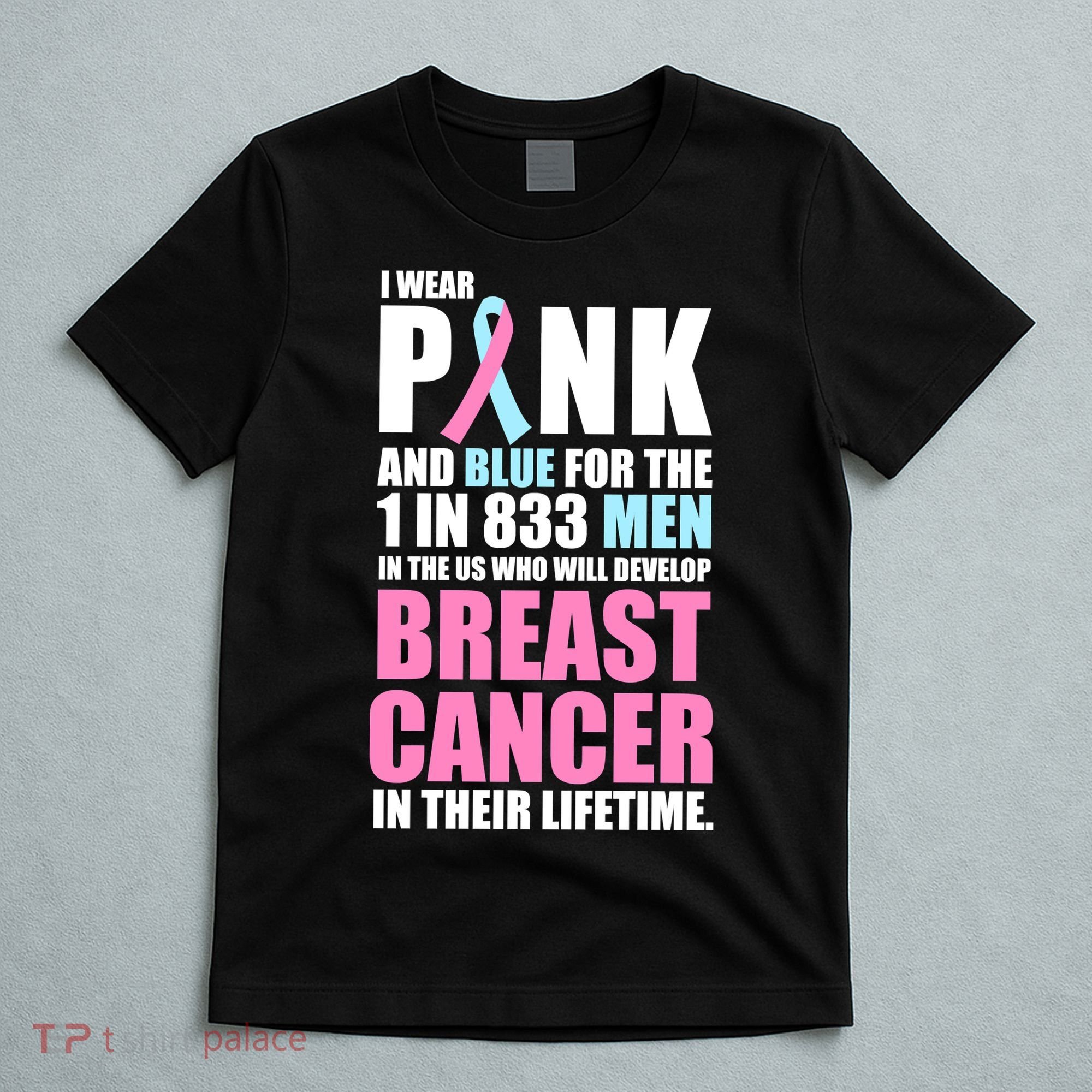 Fundraiser Male Breast Cancer Awareness T-Shirt
