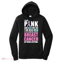Fundraiser Male Breast Cancer Awareness Women's Hoodie thumb 0