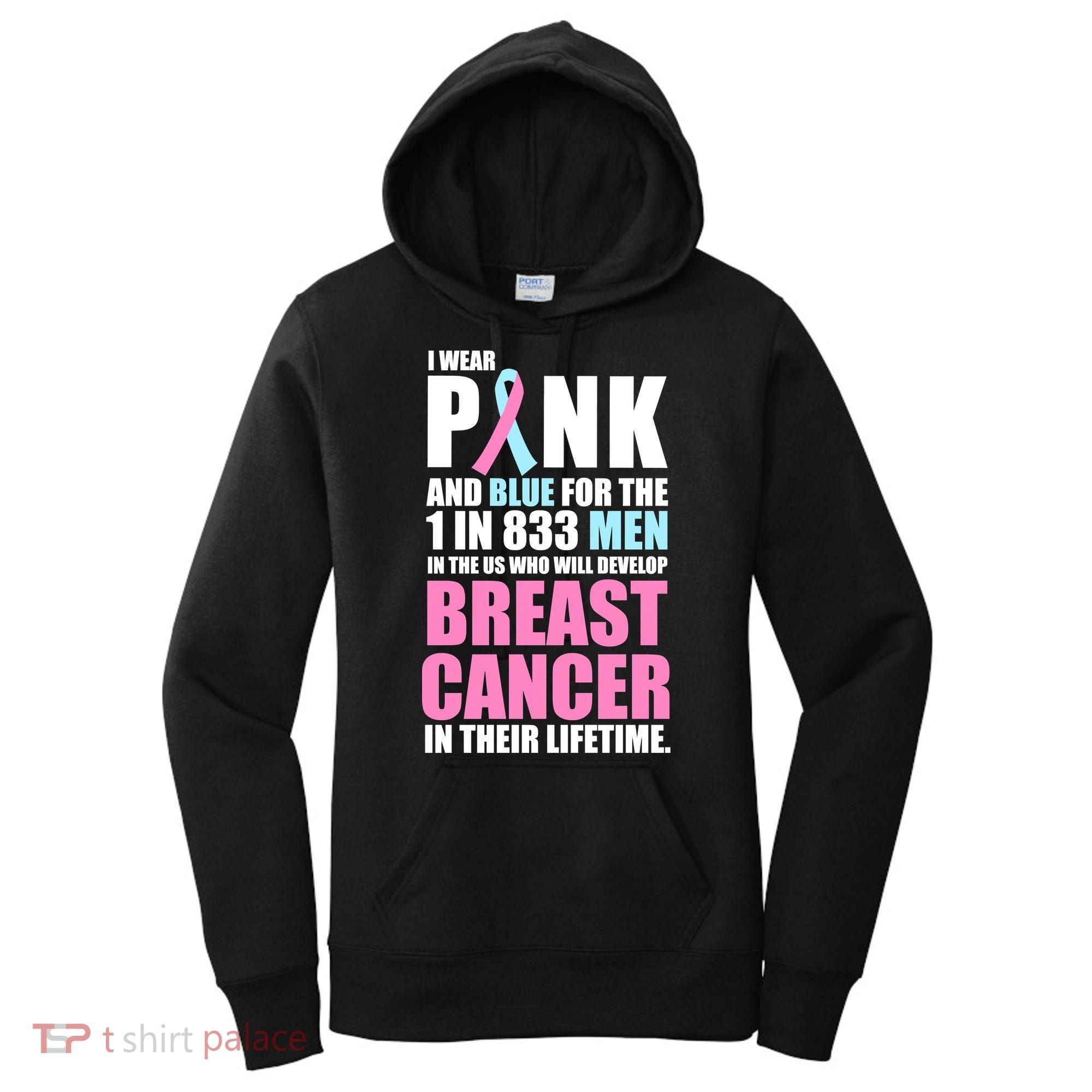 Fundraiser Male Breast Cancer Awareness Women's Hoodie