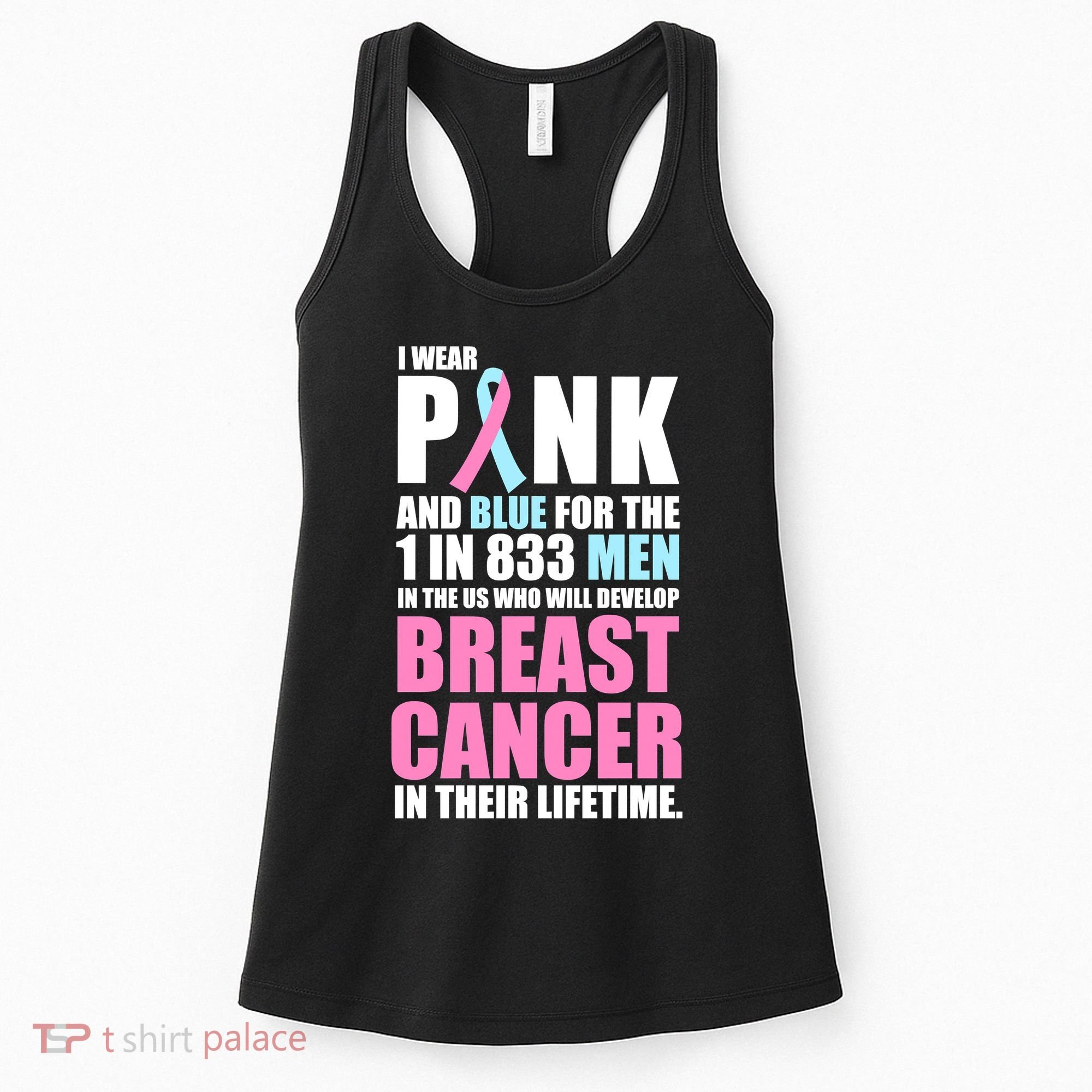 Fundraiser Male Breast Cancer Awareness Women's Tank Top