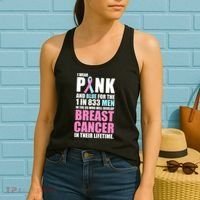 Fundraiser Male Breast Cancer Awareness Women's Tank Top thumb 2