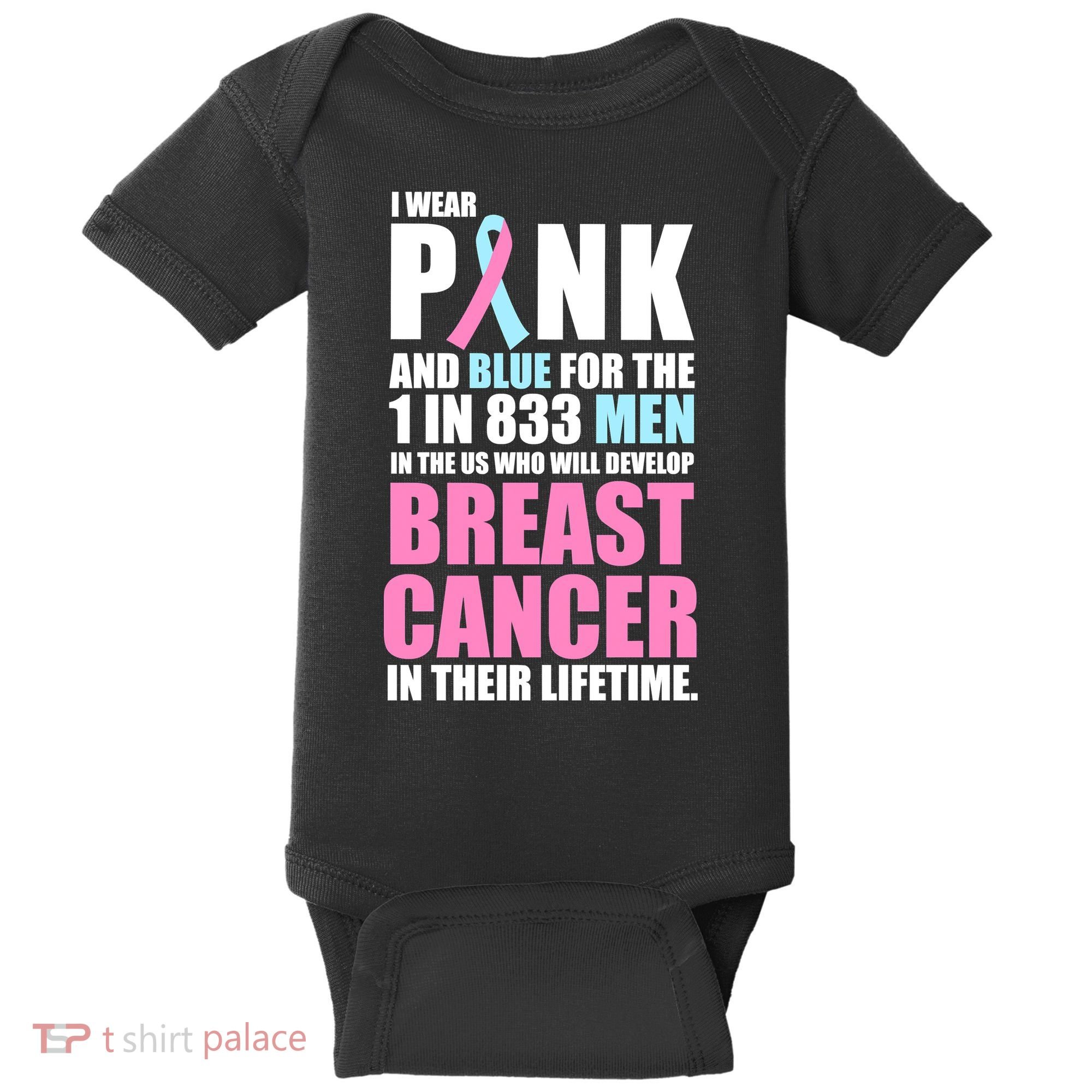 Fundraiser Male Breast Cancer Awareness Baby Bodysuit
