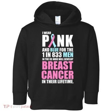Fundraiser Male Breast Cancer Awareness Toddler Hoodie