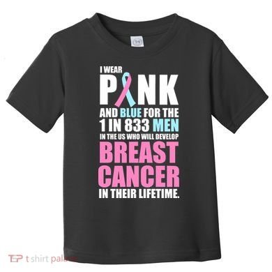 Fundraiser Male Breast Cancer Awareness Toddler T-Shirt