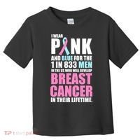 Fundraiser Male Breast Cancer Awareness Toddler T-Shirt thumb 0