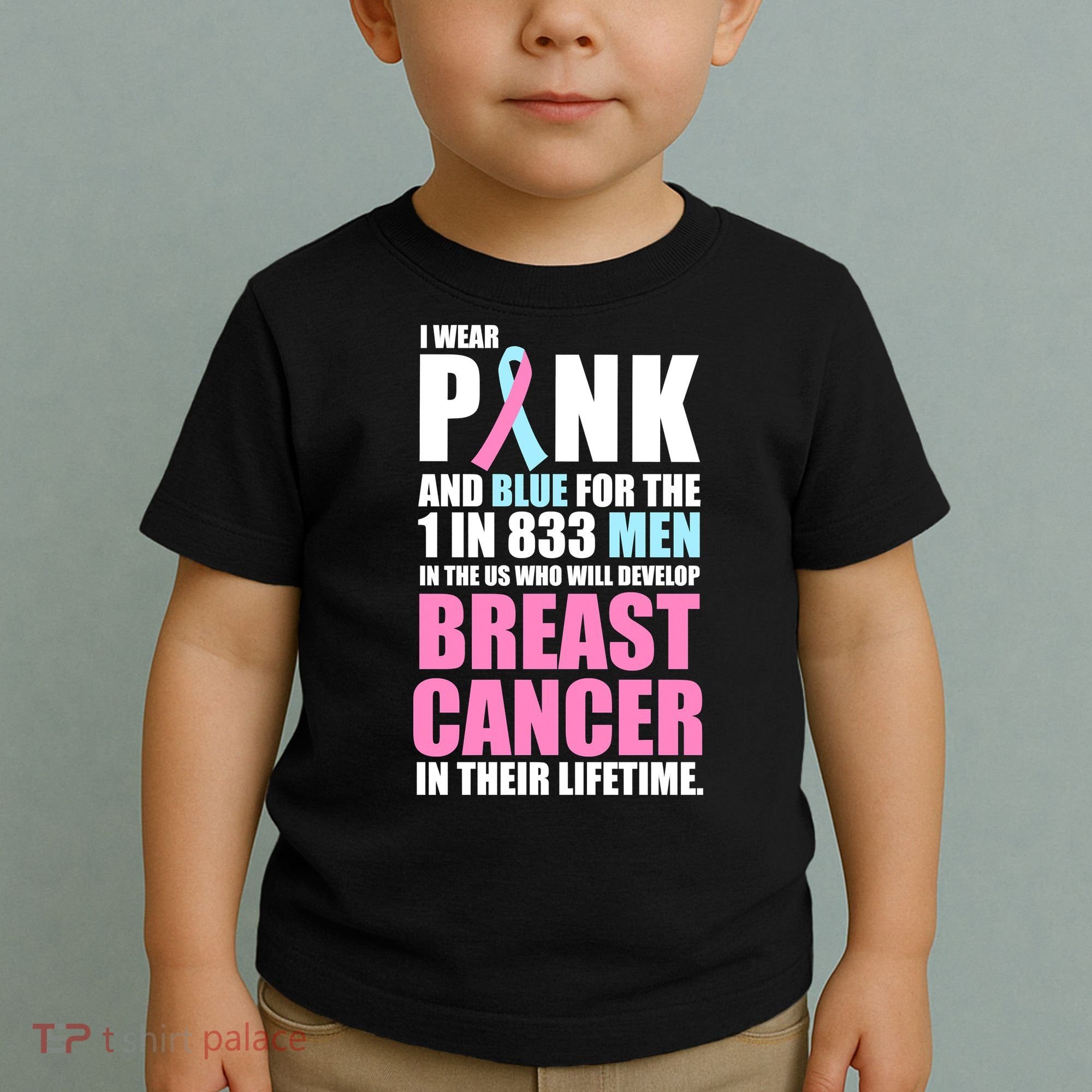 Fundraiser Male Breast Cancer Awareness Toddler T-Shirt