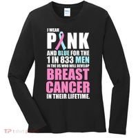 Fundraiser Male Breast Cancer Awareness Women's Long Sleeve Shirt thumb 0