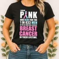 Fundraiser Male Breast Cancer Awareness Women's T-Shirt thumb 2