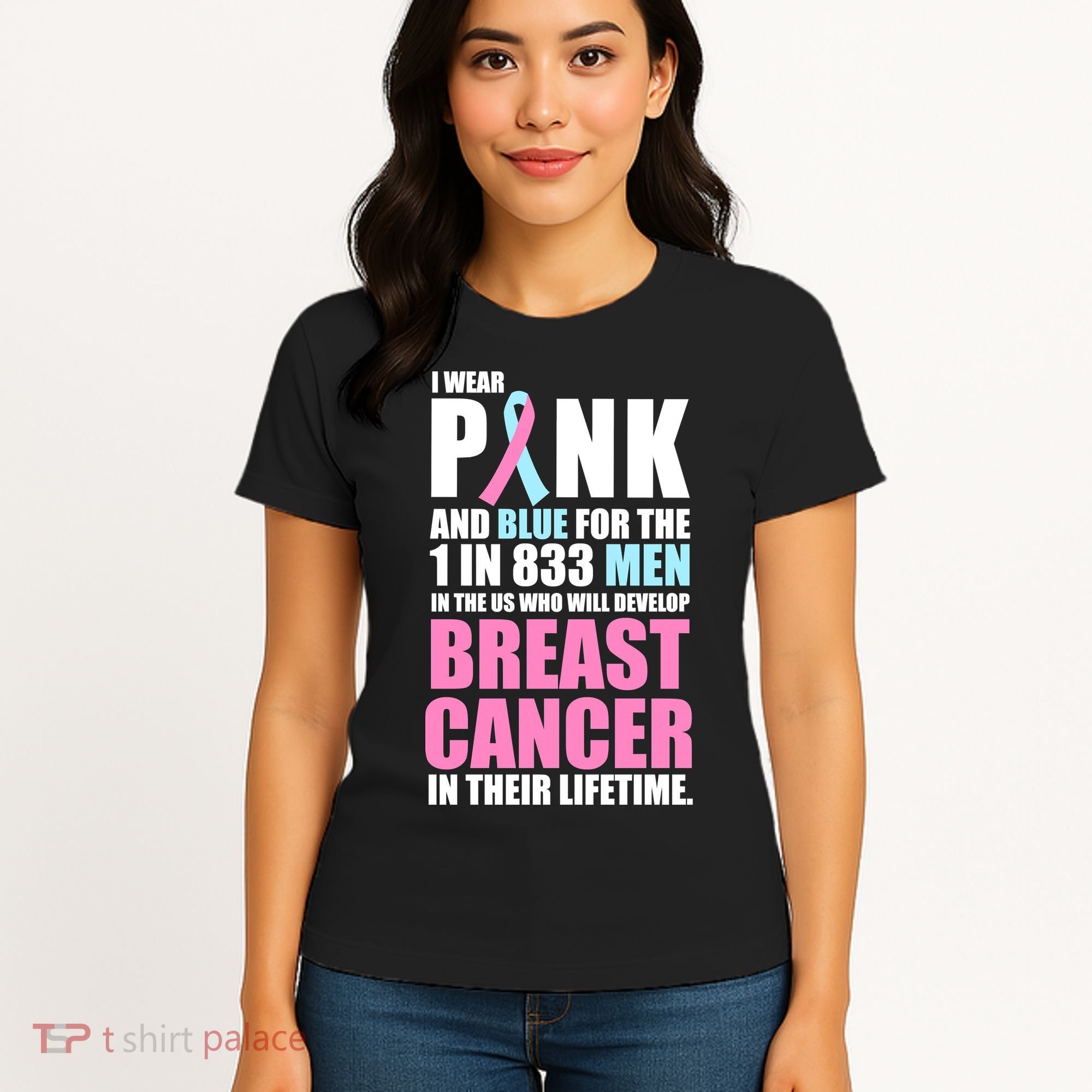 Fundraiser Male Breast Cancer Awareness Women's T-Shirt