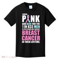 Fundraiser Male Breast Cancer Awareness Kids T-Shirt thumb 0