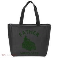 Father Mows Best Family Daddy Dad Tote Bag thumb 0