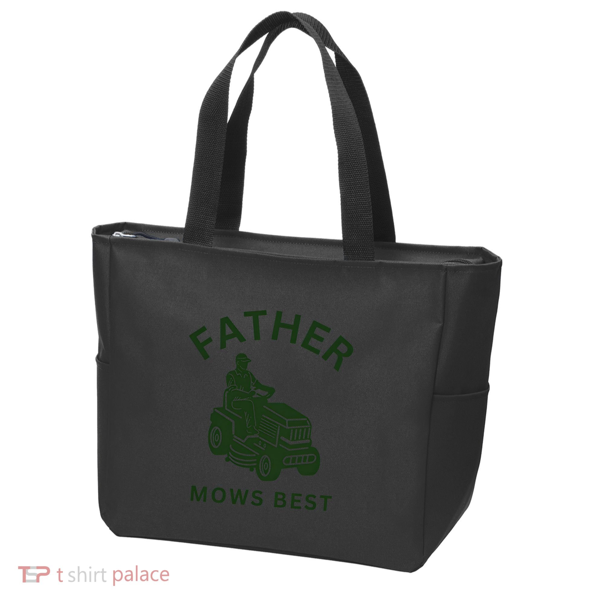 Father Mows Best Family Daddy Dad Tote Bag