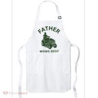Father Mows Best Family Daddy Dad Apron thumb 0