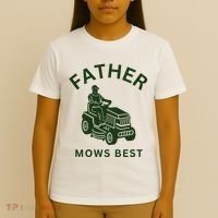 Father Mows Best Family Daddy Dad T-Shirt thumb 4