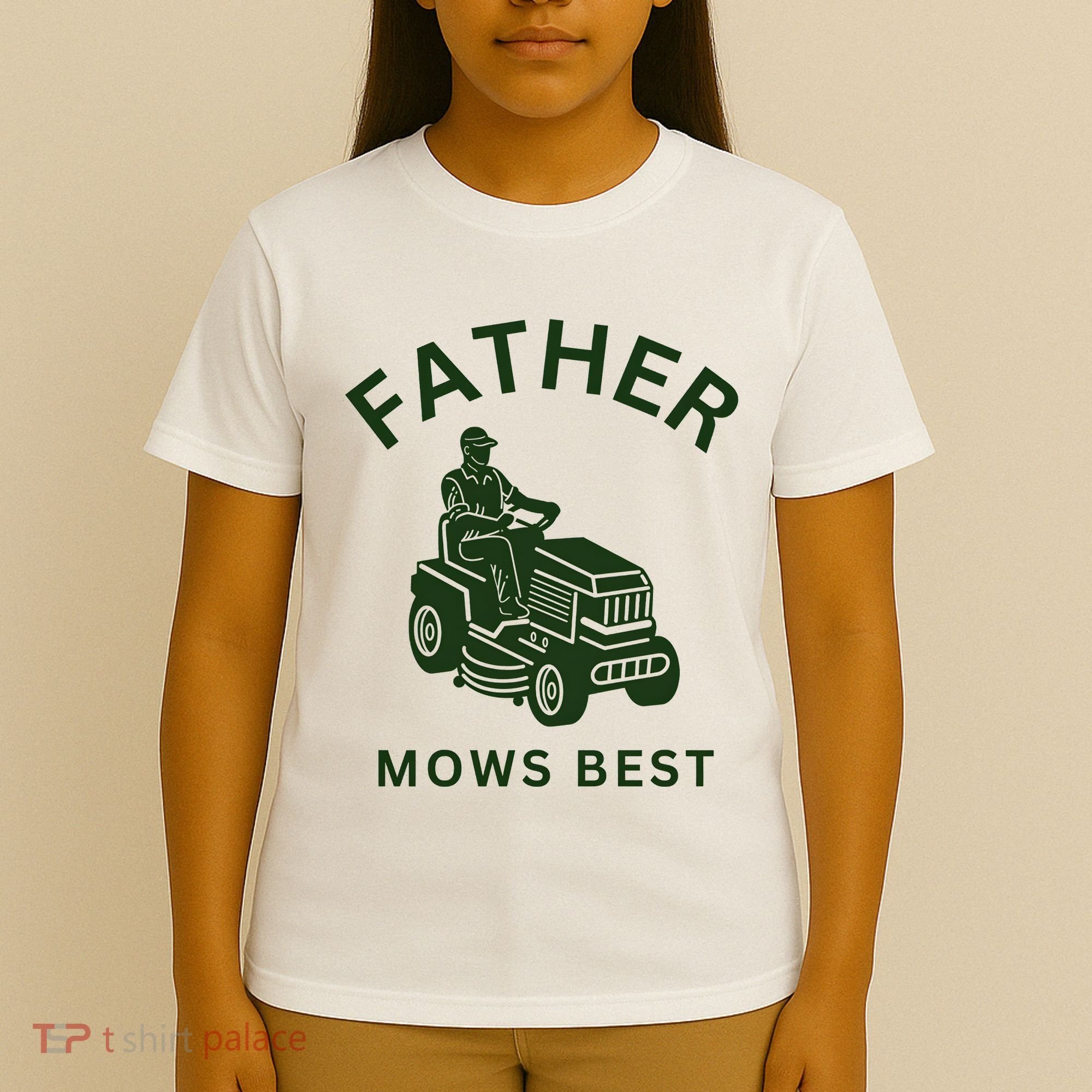 Father Mows Best Family Daddy Dad T-Shirt
