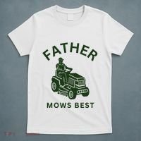 Father Mows Best Family Daddy Dad T-Shirt thumb 5
